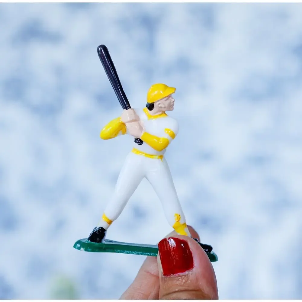 VTG 1981 Wilton Baseball Players Set of 5 Cake Toppers Boys Sport Party Favors